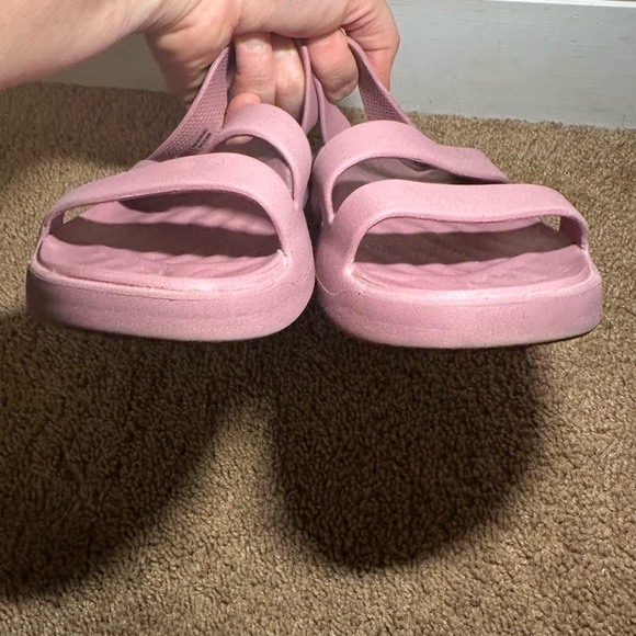 Crocs Getaway Strappy Womens Pink/mauve Casual Flat Slide Sandals Size 7 - Picture 5 of 9